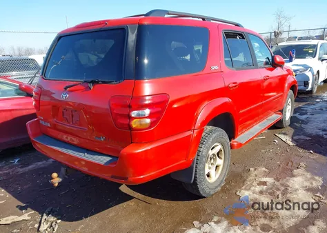 2001 Toyota Sequoia Sr5 V8 z USA, uszkodzony, nr VIN 5TDBT44A01S030320